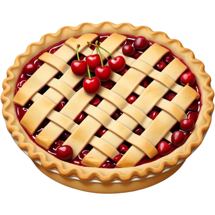 Cherry pie emoji