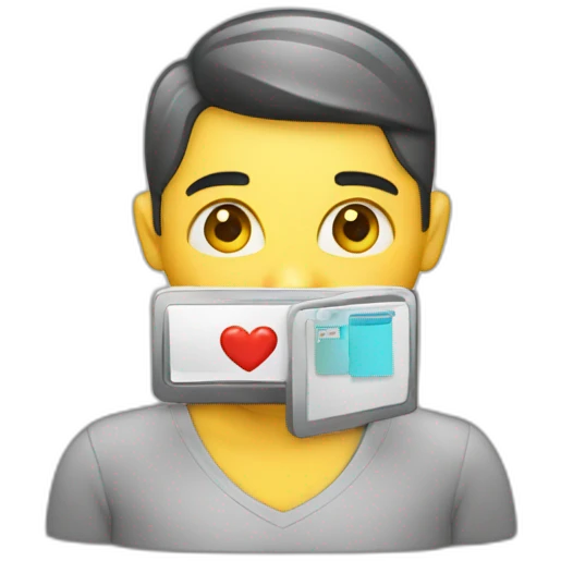 database for customer with heart emoji