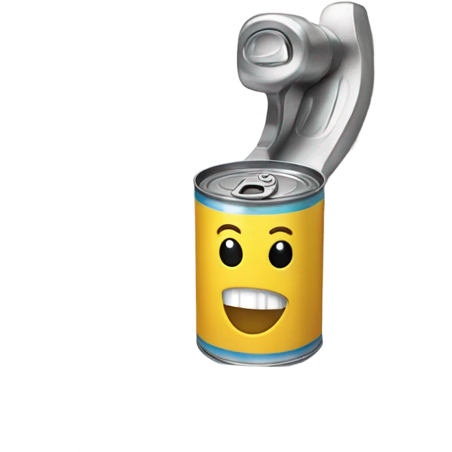 Can opener into the bath tub emoji