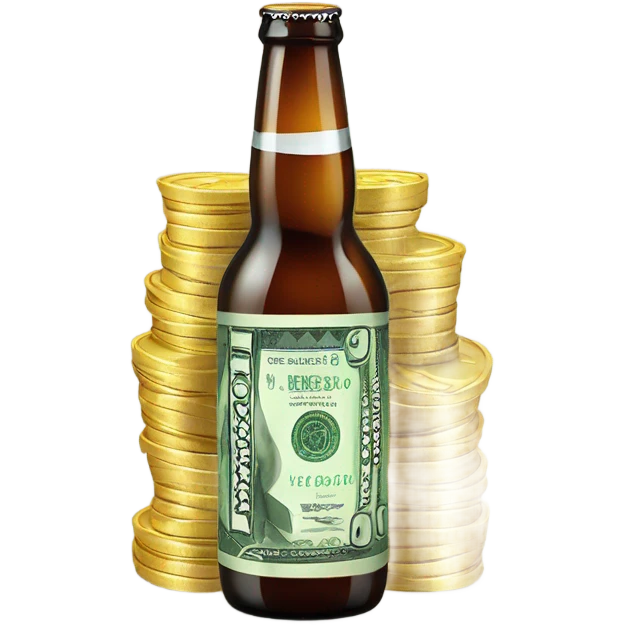 beer with money emoji