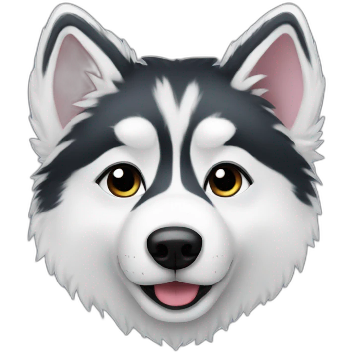 small fluffy husky emoji