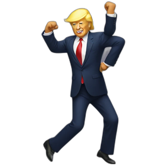 donald trump dancing emoji
