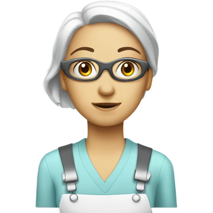 Robot housekeeper emoji