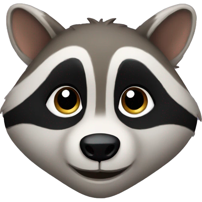 Raccoon heart eyes emoji