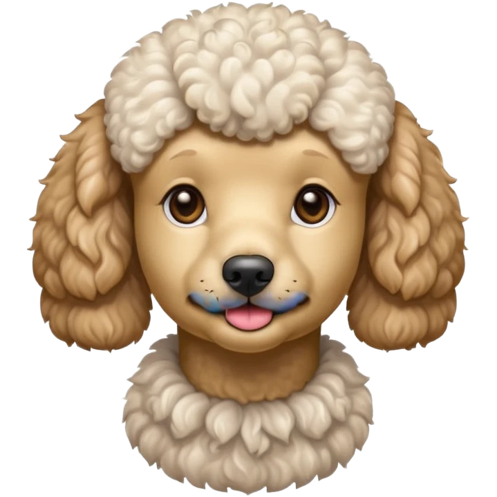 Poodle in sauna emoji