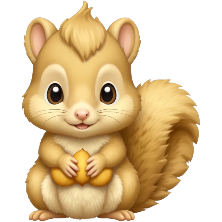 a light yellow baby squirrel  emoji