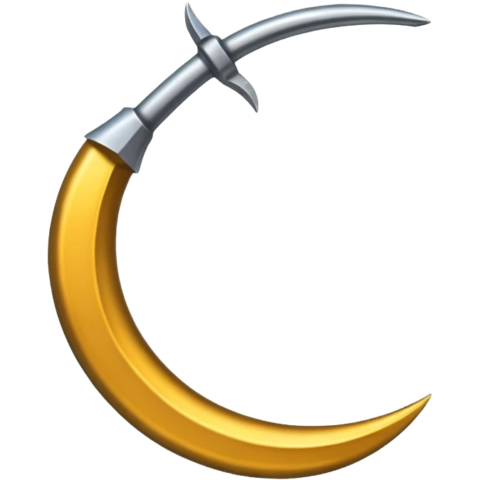 The sickle used by farmers emoji