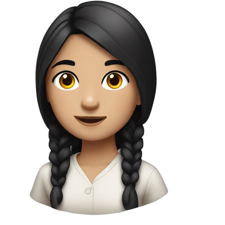 Crazy Serbian girl with a black hair emoji