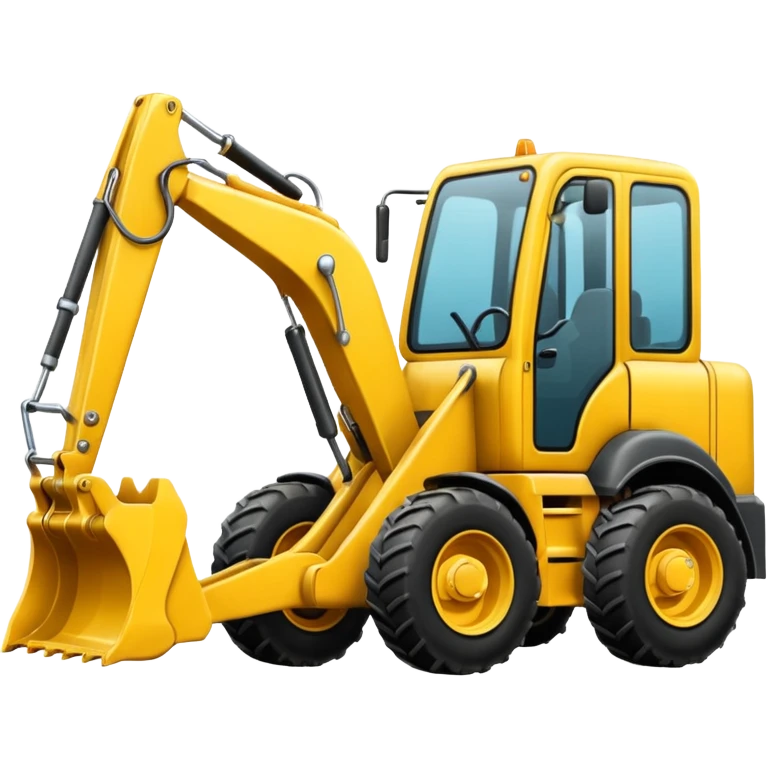 A backhoe emoji