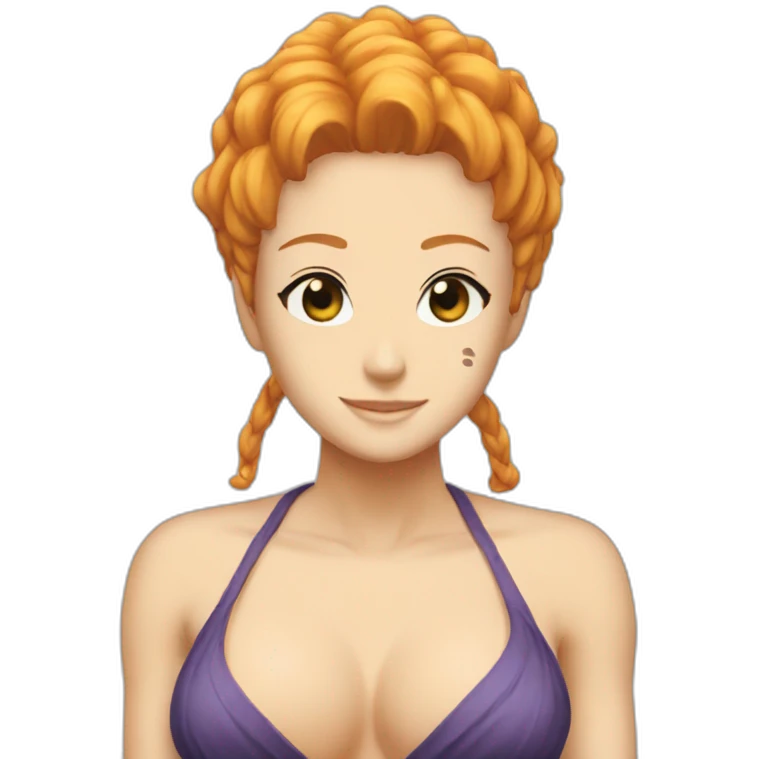 Nami from One Piece body emoji