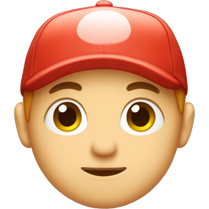 a cute red cap emoji
