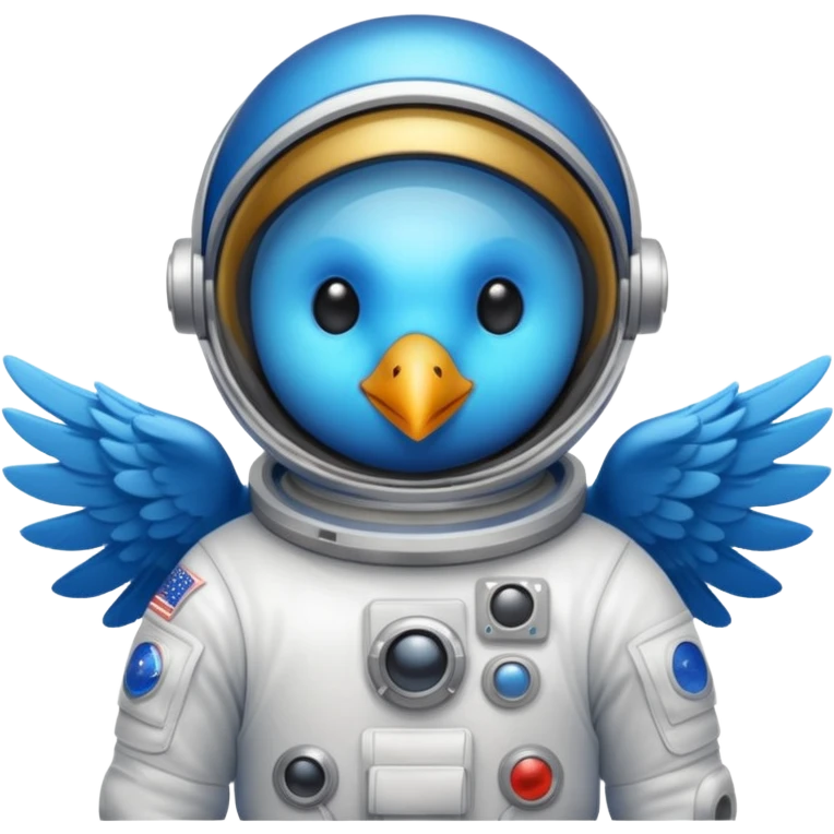 bird with astronaut suit emoji