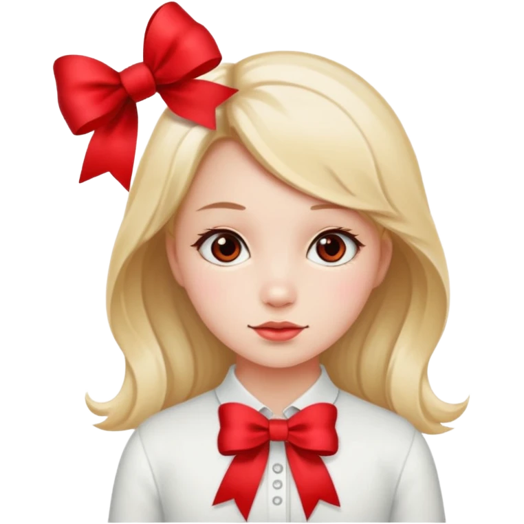 girl with bow  emoji
