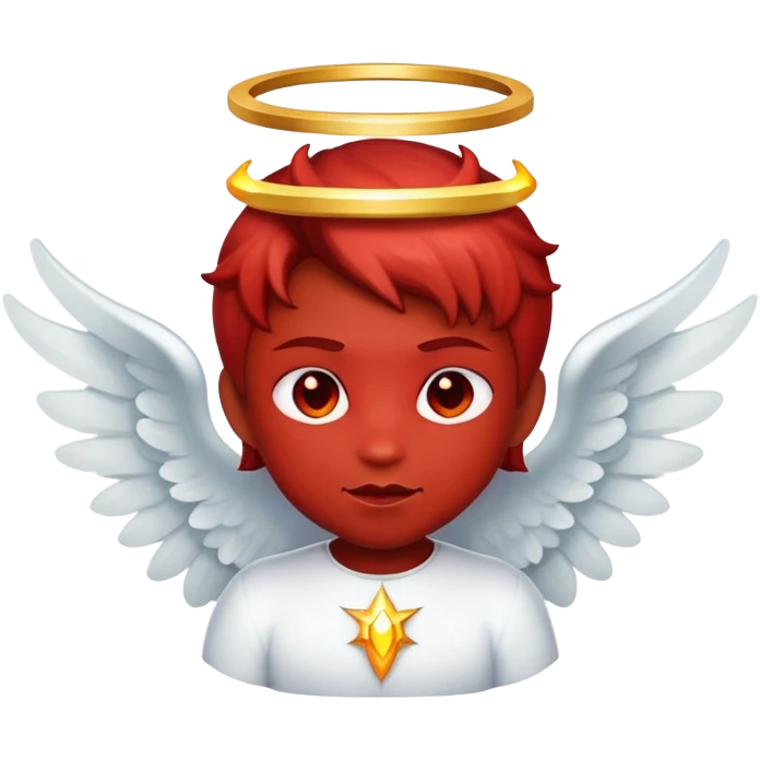 devil with angel halo emoji