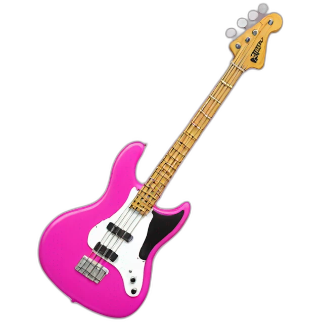 Bassguitar-pink emoji