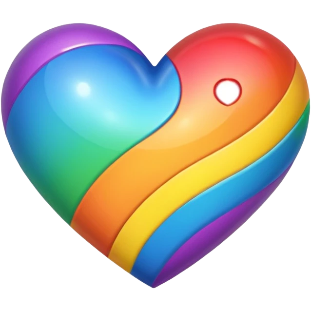 A rainbow heart emoji emoji