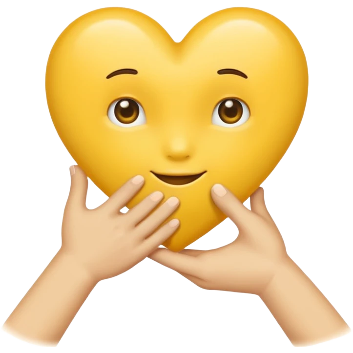 hand shake + yellow small Heart emoji