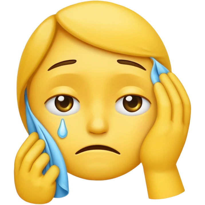 Emoji whipping away tears  emoji