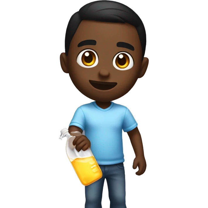 Diddy in diddy party holding baby oil emoji