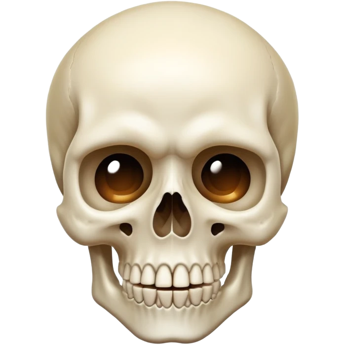 Shocked skull emoji
