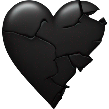 Black broken heart emoji