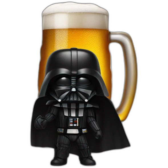 vader with a beer emoji