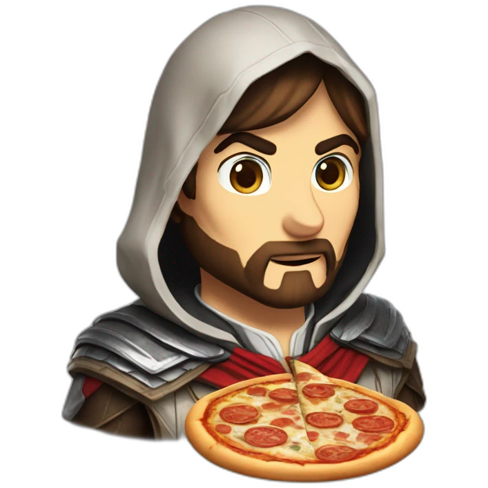 Ezio-auditore-eating-pizza emoji