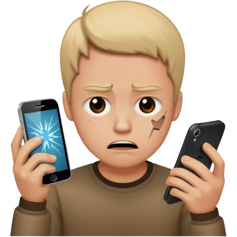 Monday left me broken meme emoji