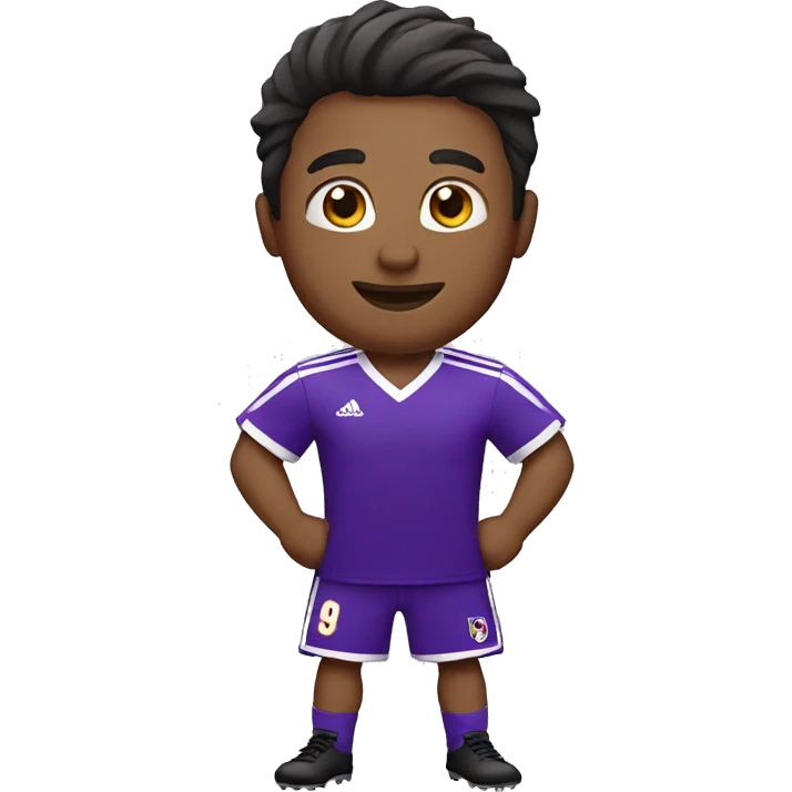 camiseta de futbol morada emoji