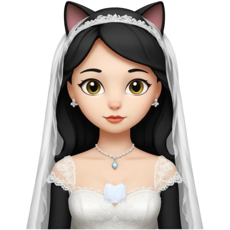 black cat bride  emoji