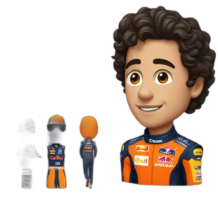 lando norris in a red bull suit emoji