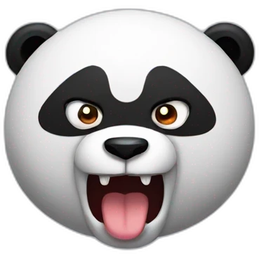 angry panda emoji