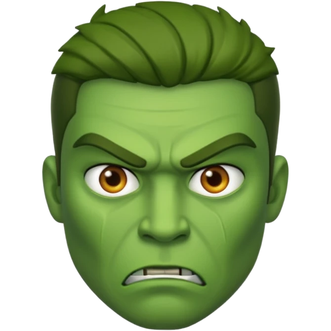 Give me a man in green who is angry emoji