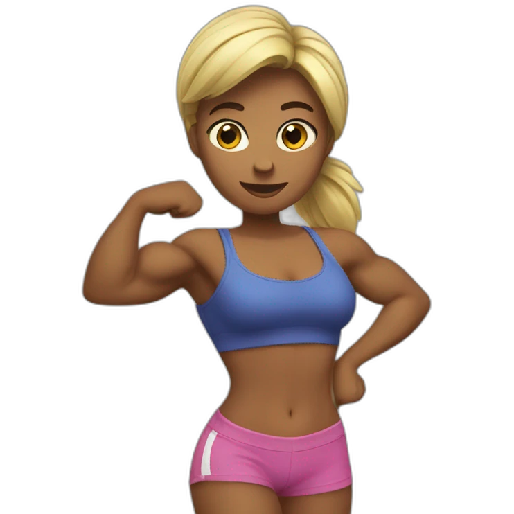 Femme musclés emoji