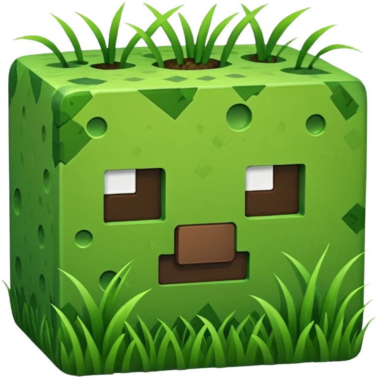 마인크래프트 잔디 블럭 emoji