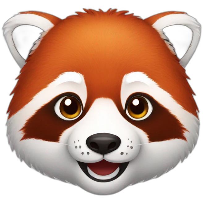 Red Panda face  emoji