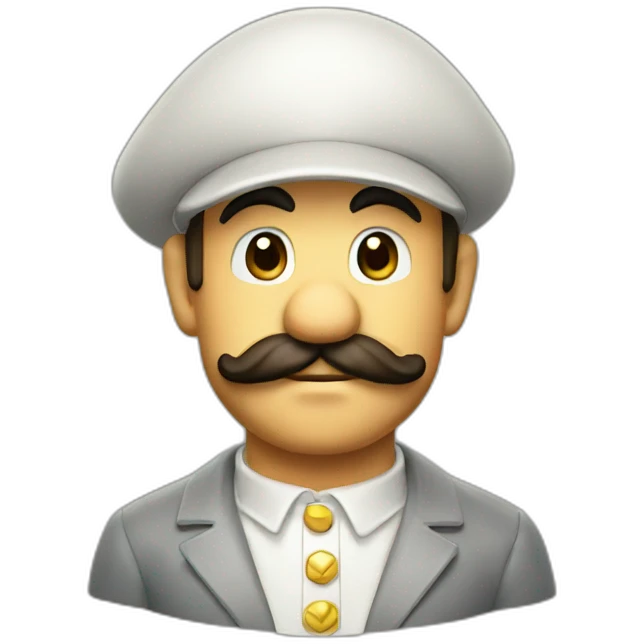 Elegant mario emoji