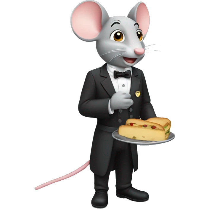 a mouse waiter emoji