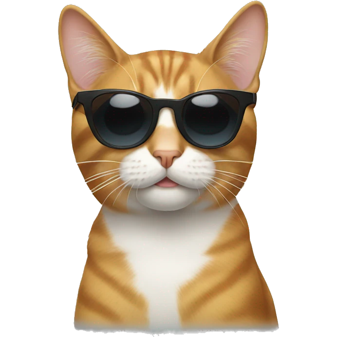 Cat wearing shades emoji