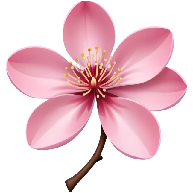 albanian symbol cherry blossom pink emoji