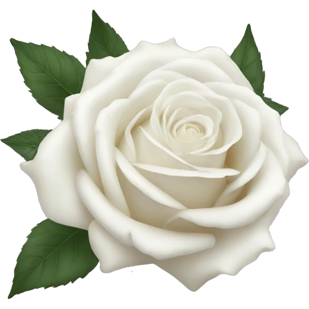 Aesthetic white roses emoji
