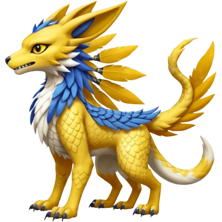 Renamon-Gryphon-Zeraora-Bastet-Koraidon-Latias-Vernid-Sergal-fusion-hybrid-creature emoji