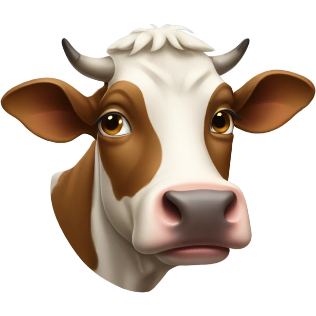 Cow wearing a turtleneck  emoji