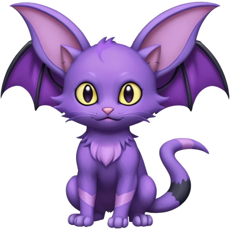 Shiny Purrloin-Noibat-Hybrid (Full body) emoji