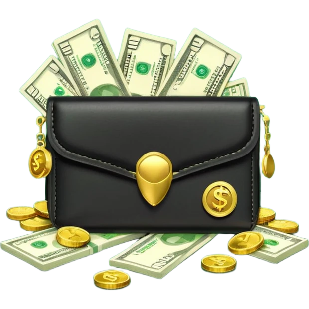 Aviator money emoji, wallet full of cash, casino vibe, premium 3D emoji style, clean, no background
 emoji