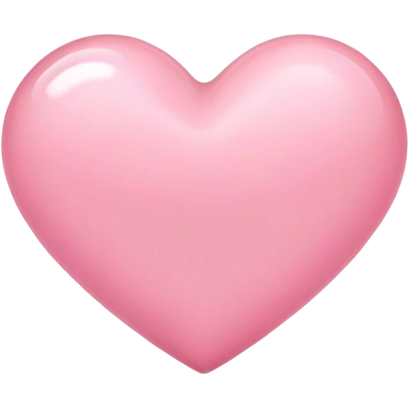 Soft pink heart  emoji