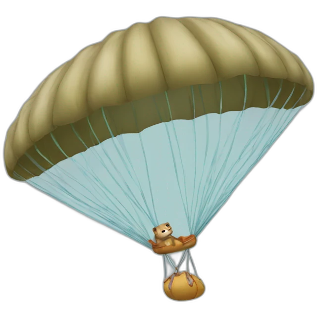 Loutre parachute emoji