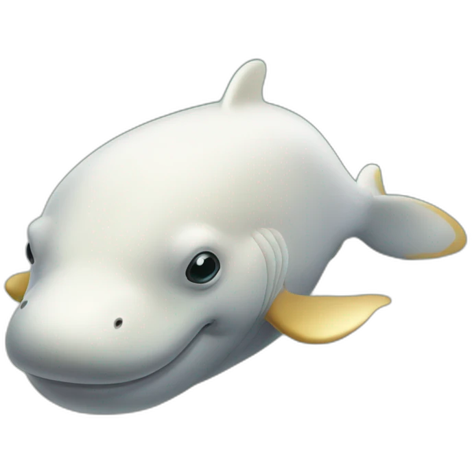 Gold beluga emoji