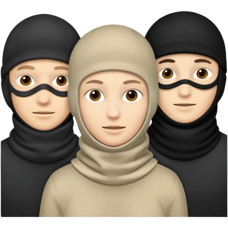 Personas con pasamontañas  emoji