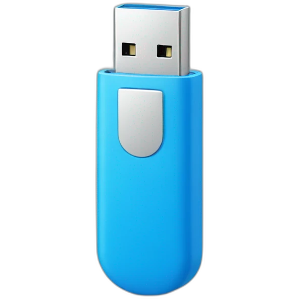 blue usb stick emoji